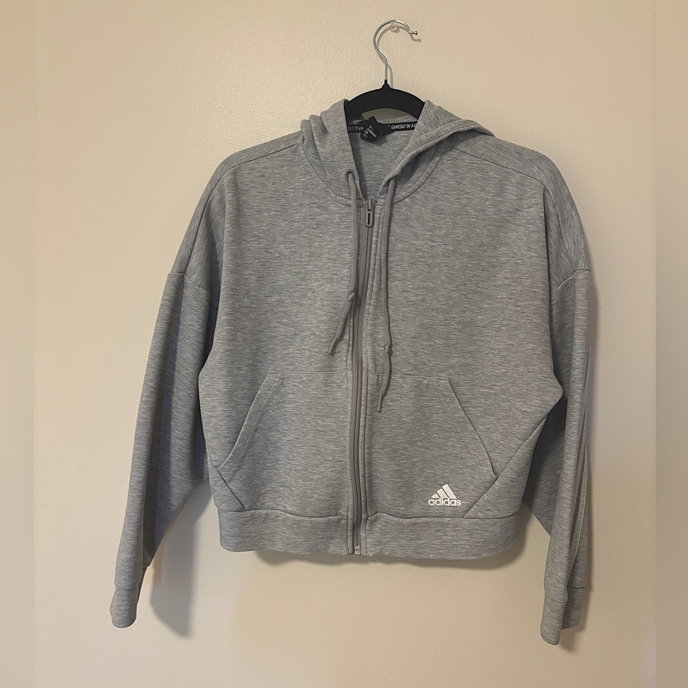 Adidas Gray Zip Up Jacket